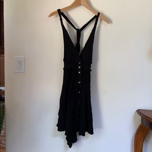 Free people black twist dress